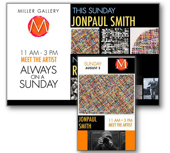Always on a Sunday, Miller Gallery, Media